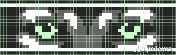 Схема фенечки прямым плетением 26848
