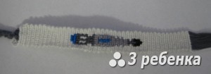 Схема фенечки прямым плетением 27751