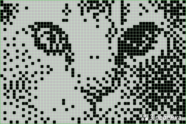 Схема фенечки прямым плетением 27951