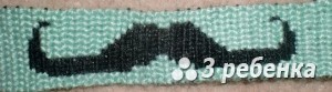 Схема фенечки прямым плетением 28477