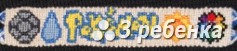 Схема фенечки прямым плетением 28221