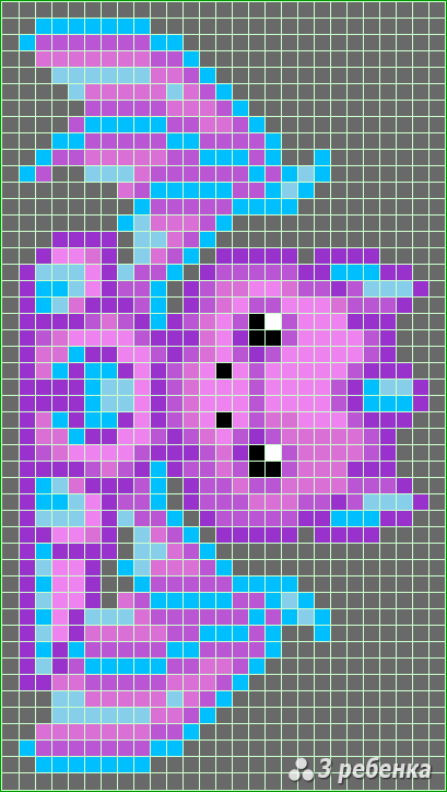 Схема фенечки прямым плетением 28143