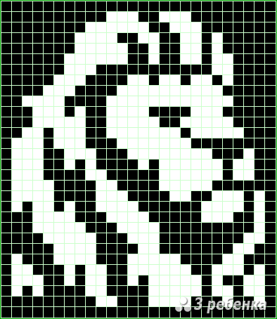 Схема фенечки прямым плетением 28388