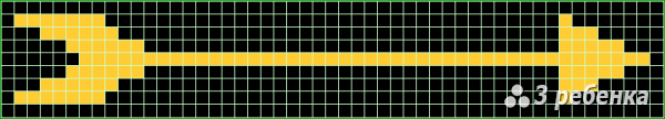 Схема фенечки прямым плетением 28338