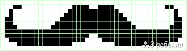 Схема фенечки прямым плетением 28477