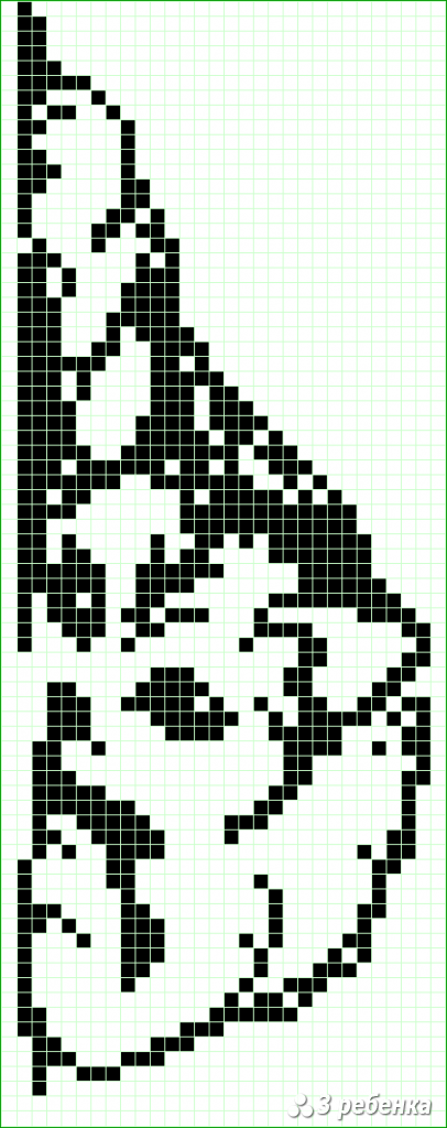 Схема фенечки прямым плетением 28456