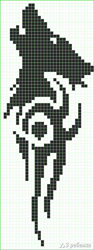 Схема фенечки прямым плетением 28280