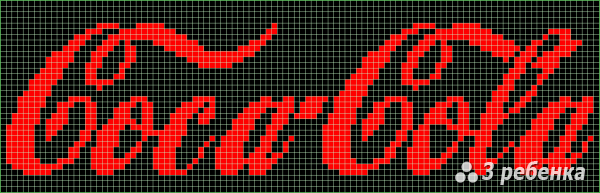 Схема фенечки прямым плетением 28269