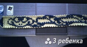 Схема фенечки прямым плетением 28533