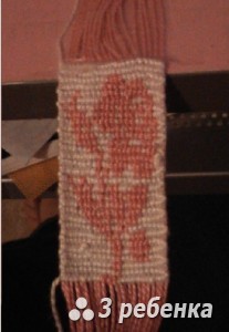 Схема фенечки прямым плетением 28548