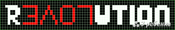 Схема фенечки прямым плетением 28768