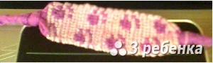 Схема фенечки прямым плетением 31014