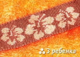 Схема фенечки прямым плетением 31125