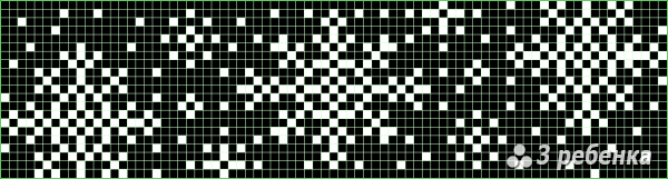 Схема фенечки прямым плетением 31053