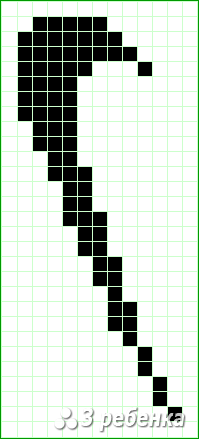 Схема фенечки прямым плетением 31265