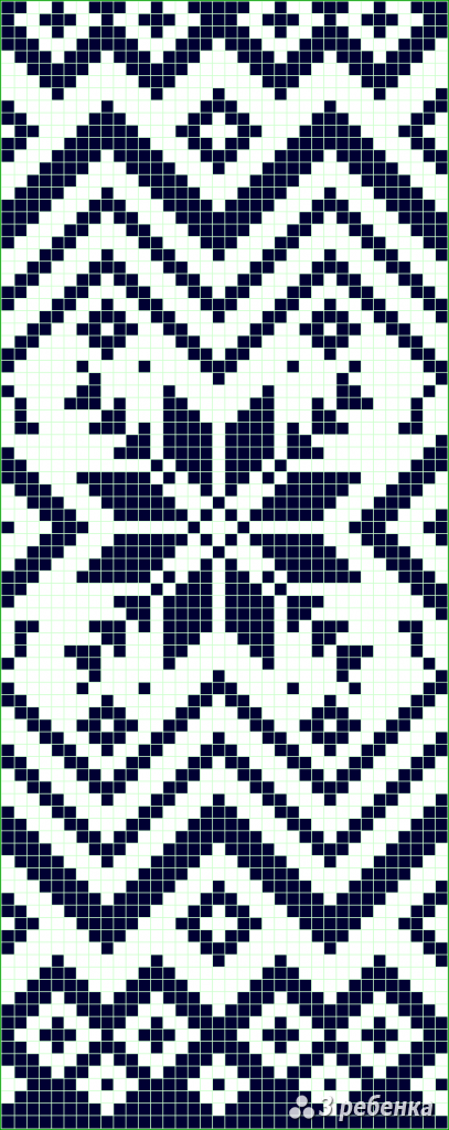Схема фенечки прямым плетением 31008