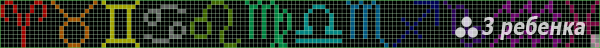 Схема фенечки прямым плетением 31160
