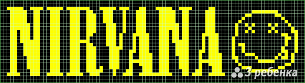 Схема фенечки прямым плетением 30946