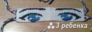 Схема фенечки прямым плетением 31500