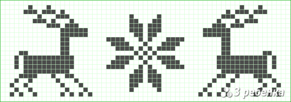 Схема фенечки прямым плетением 31461