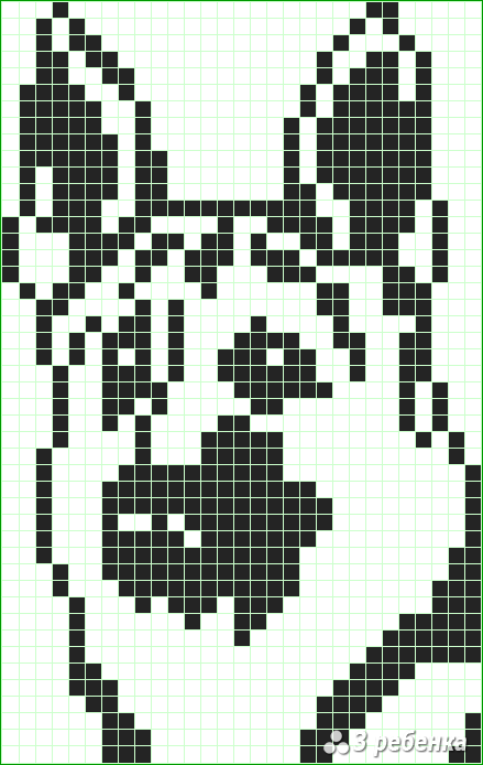 Схема фенечки прямым плетением 31733