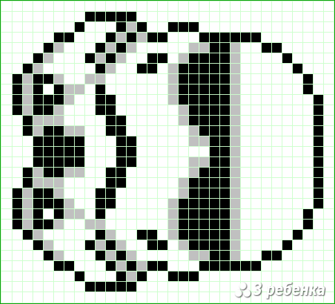 Схема фенечки прямым плетением 32689