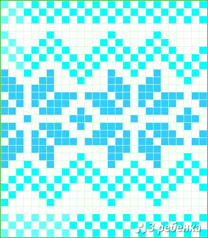 Схема фенечки прямым плетением 33013